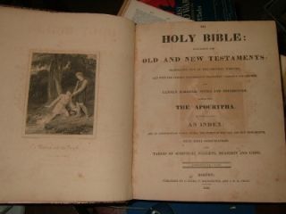 Family Bible Hawes Gustavus William B July 4th 1807