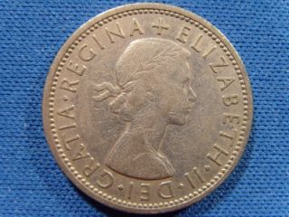 1966 Two Shillings Queen Elizabeth II British Coin