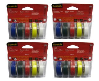 20 Rolls 3M Multi Colored Electrical Tape Car Electrical Wiring