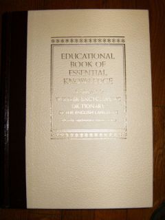 Webster Educational Book of Essential Knowledge 1968