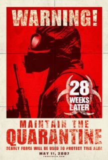 28 Weeks Later Movie Poster 1 Sided Original Advance 27x40 Jeremy