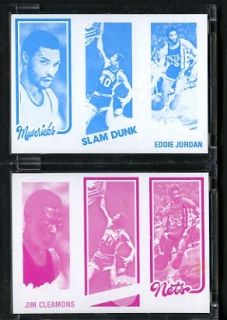 1980 81 Topps Basketball Proof Cards Eddie Jordan Nets