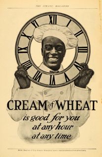 1907 Ad Cream of Wheat B G Foods Edward V Brewer Rastus   ORIGINAL