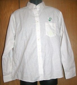 Lady Edwards White Parking Button Uniform Shirt Mens 14