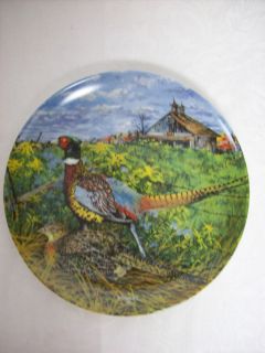 Edwin M Knowles The Pheasant 1986 Collectors Plate by Wayne Anderson