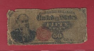  50 Cent Fractional VGOOD Ed Stanton 4th Issu Old Paper Money