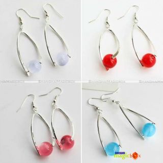 Cute Candy Round Ball Ear Pin Earring New 4 Colors FAEAR031