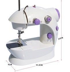  Mini Portable Electric Sewing Machine Use Power Adapter