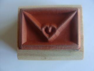Azadi Earles Rubber Stamp  Mailing Envelope Sealed With Heart