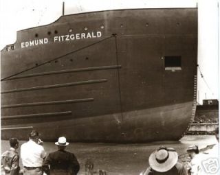 Freighter Edmund Fitzgerald Close Up Real Photo Great