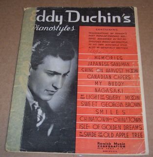 Estate Sale Old 1935 MCMXXXV Eddy Duchins Pianostyles Vintage Music