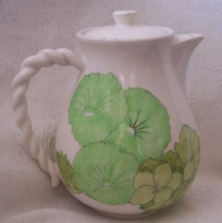 Hand Painted Ernestine Salerno Italy Coffee Tea Pot Water Server