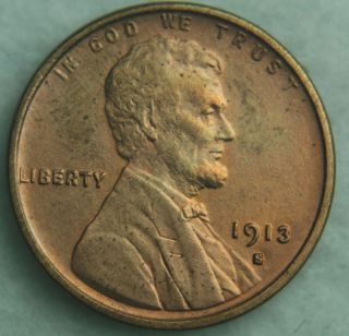1913 s Lincoln One Cent Penny Better Date 