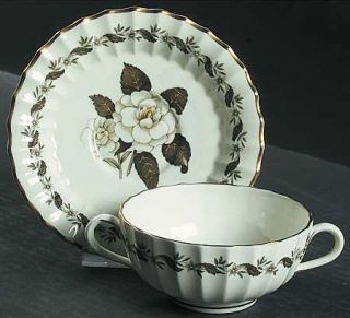 manufacturer royal worcester pattern engadine piece cream soup and