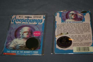 Goosebumps Necklace Brand New Halographic Curse of The Mummy Tomb