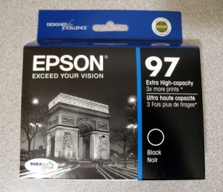 Epson Genuine 97 Black Ink Retail Box Extra High Capacity T097120 615