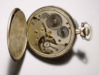  Nouveau 15 Jewel Election Niello Case Pocket Watch Circa 1915