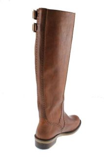 Lucky Brand New Andria Brown Leather Riding Boots Shoes 6 5 BHFO