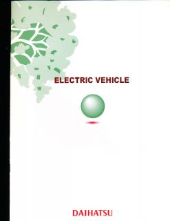 2000 Daihatsu Electric Cars Sales Brochure Fellow Delta