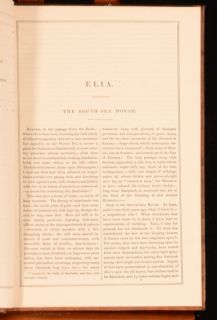 1843 The Essays of Elia and Last Essays Charles Lamb Leather Binding