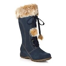 sporto waterproof suede tall boot with pom poms d 20121102122403383