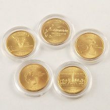 Collectible Quarters Rare Gold Plated & Silver Quarters