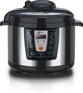 Gourmet Automatic Electric Pressure Cooker w Stainless Steel Inner Pot