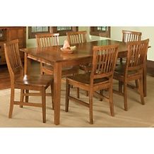 Lucianna Dining Table with Glass Top, 38in   Dark Brown at