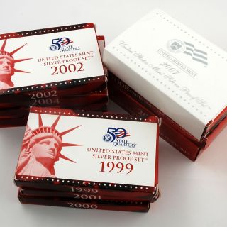 1999 2009 US Coin Silver Proof Sets   San Francisco Mint at