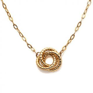 10K Yellow Gold  Love Knot 18 Necklace