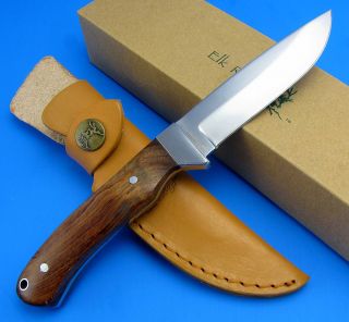 Elk Ridge Knives Mirror Polished Fixed Blade Hunting Knife Finger