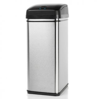 iTouchless Stainless Steel 13 Gallon Touch Free Trash Can
