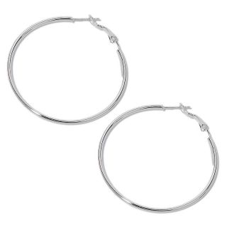 Jewelry Earrings Hoop Sterling Silver 1 5/16 Large Hoop Earrings