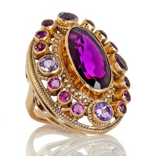  purple quartz triplet and gemstone bronze ring rating 15 $ 49 90 s h