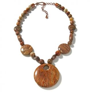 Mine Finds by Jay King Jay King Red Bear Stone Copper 17 3/4 Necklace