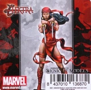 Knight Models 70mm Marvel Comic Characters Elektra