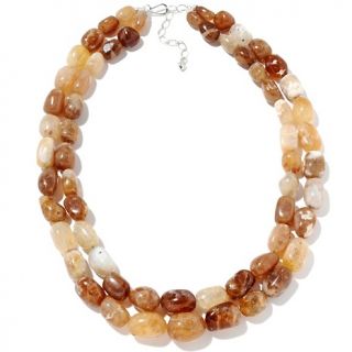 Jay King Peruvian Honey Opal 2 Row 22 Beaded Necklace at