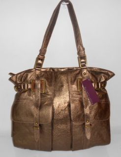 New Elliott Lucca Handbag Metallic Copper Leather Girona XL Shopper