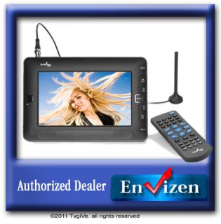  Portable 7 Digital TV Multi Player Tablet with Remote Envizen EF70702