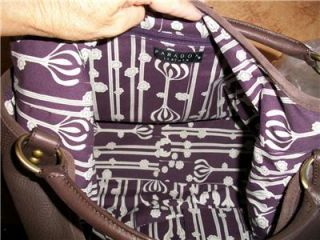 Paradox Brown Leather Shoulder Bag Tote Purse Handbag