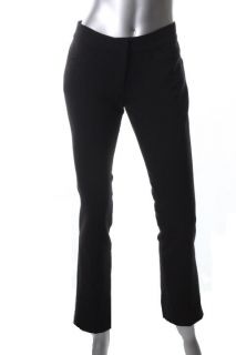 Elie Tahari New Lorenza Black Flat Front Front Pockets Dress Pants 6