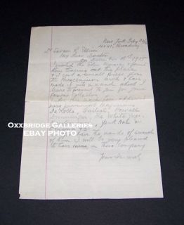 Dr Saram R Ellison Hand Written Magician Magic Wand Letter 1916