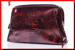 Estee Lauder Clutch Burgundy Cosmetic Bag Case New