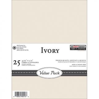 Value Pack Cards and Envelopes 25 Sets/Pack   Ivory, 4 1/3 x 5 3/4