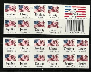 2012 Justice, Equality, Freedom, and Liberty Booklet Flag stamp