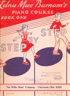 Edna Mae Burnam Piano Course Book 1 Step by Step 1959 for Children