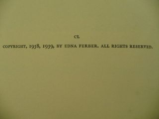 1939 A Peculiar Treasure Hardcover Book Autobiography Edna Ferber