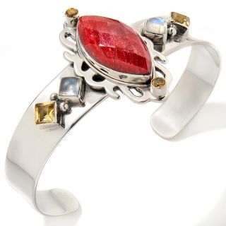 Nicky Butler Raj Sultan Supreme Red Corundum and Gem Sterling Silve