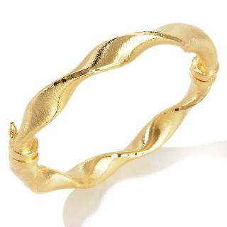 Technibond® Twisted Wave Satin Finish 7 Bangle Bracelet