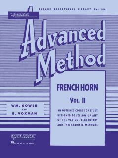 Rubank Elementary Adv Method French Horn F EB 4 BK Set